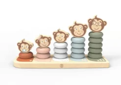 JEU A EMPILER LA FAMILLE SINGE