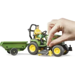 JOHN DEERE - COFFRET BWORLD TRACTEUR TONDEUSE 1:16