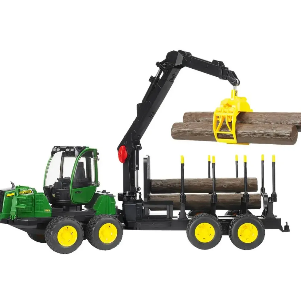 JOHN DEERE - PORTEUR FORESTIER AVEC CHARGEUR REMORQUE