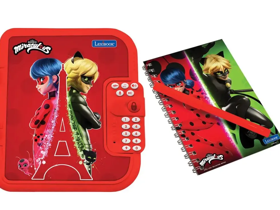 JOURNAL INTIME ELECTRONIQUE AVEC COFFRE-FORT MIRACULOUS