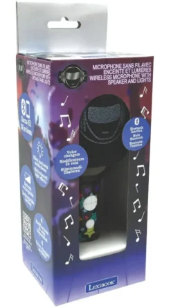 KARAOKE MICROPHONE BLUETOOTH/SANS FIL AVEC EFFETS SONORES ET LUMINEUX