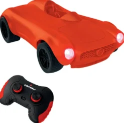 KIDYCAR - VOITURE TELECOMMANDEE ROUGE PERSONNALISABLE AVEC PHARES