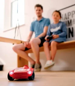 KIDYCAR - VOITURE TELECOMMANDEE ROUGE PERSONNALISABLE AVEC PHARES