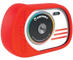 KIDYWOLF- APPAREIL PHOTO ETANCHE 8MP AVEC 16GB MEMOIRE ROUGE