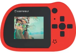 KIDYWOLF- APPAREIL PHOTO ETANCHE 8MP AVEC 16GB MEMOIRE ROUGE