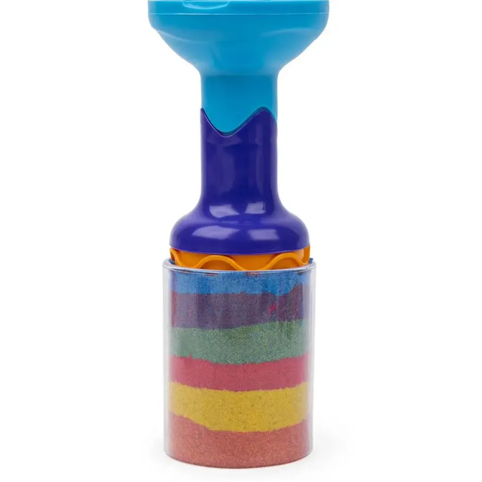 KINETIC SAND -COFFRET ARC-EN-CIEL 390 G + 6 ACCESSOIRES