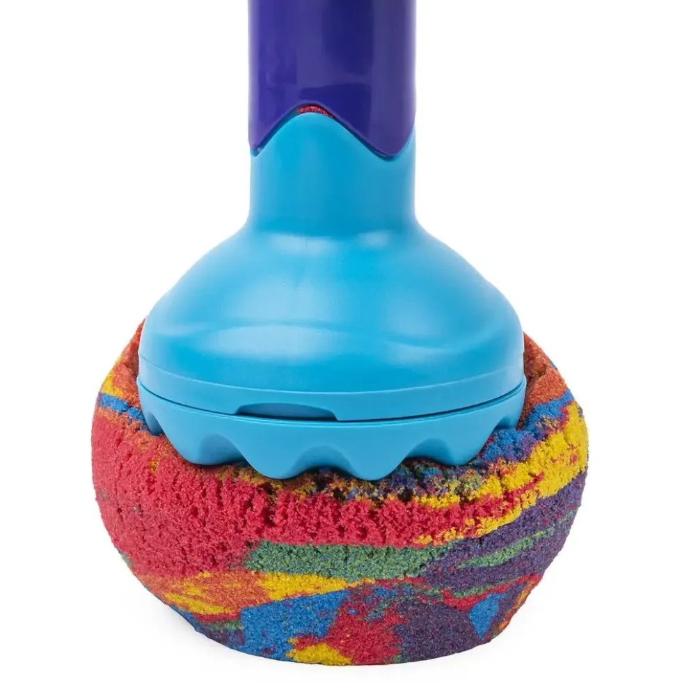 KINETIC SAND -COFFRET ARC-EN-CIEL 390 G + 6 ACCESSOIRES