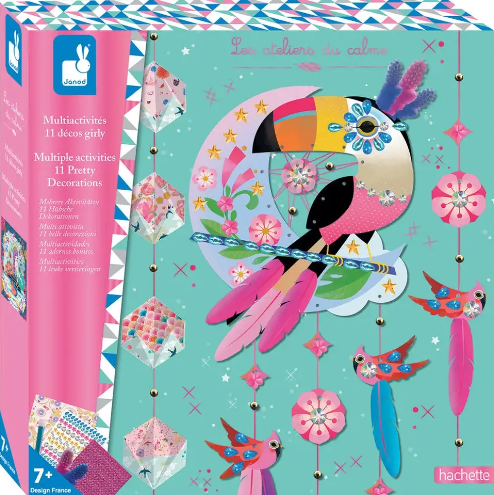 KIT CREATIF - COFFRET MULTI-ACTIVITES 11 DECOS GIRLY