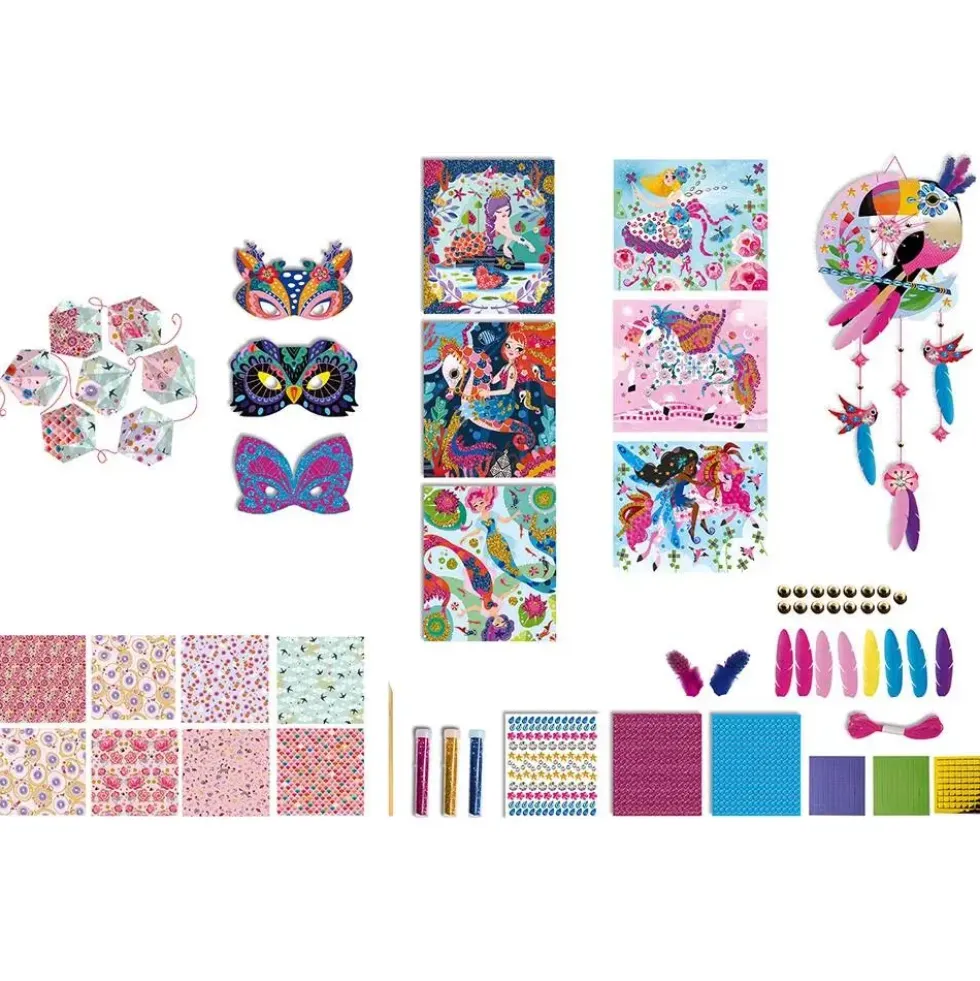 KIT CREATIF - COFFRET MULTI-ACTIVITES 11 DECOS GIRLY