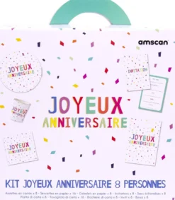 KIT JOYEUX ANNIVERSAIRE 8 PERSONNES