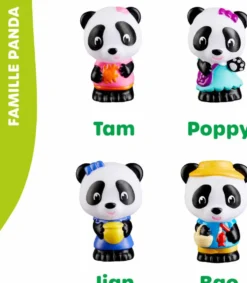 KLOROFIL - FAMILLE PANDA 4 PERSONNAGES