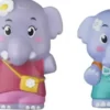 KLOROFIL - LOT DE 4 PERSONNAGES FAMILLE ELEPHANT