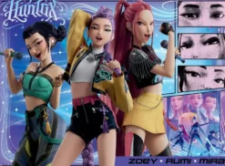 KPOP DEMON HUNTERS -PUZZLE 100 P XXL - FANS HEUREUX, HONMOON HEUREUX