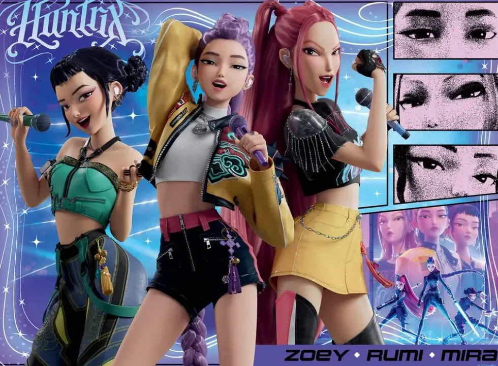 KPOP DEMON HUNTERS -PUZZLE 100 P XXL - FANS HEUREUX, HONMOON HEUREUX