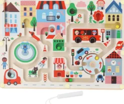 LABYRINTHE MAGNETIQUE MA PETITE VILLE - INGELA P.ARRHENIUS