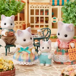 LA FAMILLE CHAT LATTE - SYLVANIAN FAMILLES