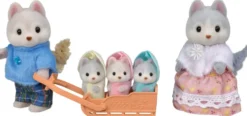 LA FAMILLE HUSKY -SYLVANIAN FAMILLES