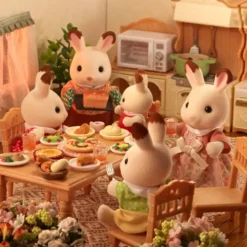 LA FAMILLE LAPIN CHOCOLAT-SYLVANIAN FAMILLES
