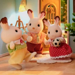LA FAMILLE LAPIN CHOCOLAT-SYLVANIAN FAMILLES