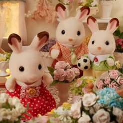 LA FAMILLE LAPIN CHOCOLAT-SYLVANIAN FAMILLES