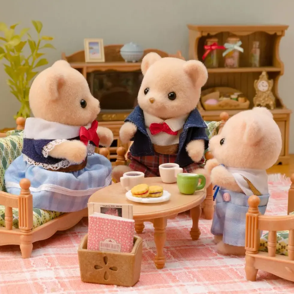 LA FAMILLE OURS BISCUIT -SYLVANIAN FAMILLES