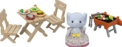 LA FILLE ELEPHANT ET SON SET DE PIQUE-NIQUE - SYLVANIAN FAMILLE