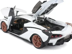 1/18 LAMBORGHINI SIAN HYBRIDE - BLANCHE ET NOIRE
