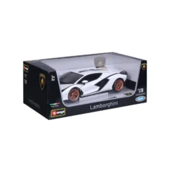 1/18 LAMBORGHINI SIAN HYBRIDE - BLANCHE ET NOIRE