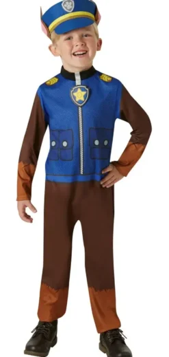 LA PAT' PATROUILLE - DEGUISEMENT CLASSIQUE CHASE - TAILLE S 3-4 ANS