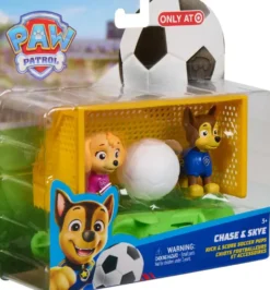 LA PAT' PATROUILLE -PACK DE 2 FIGURINES + ACCESSOIRES FOOTBALL