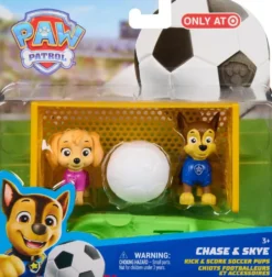 LA PAT' PATROUILLE -PACK DE 2 FIGURINES + ACCESSOIRES FOOTBALL
