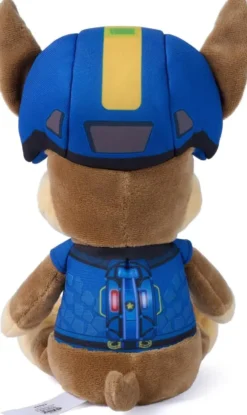 LA PAT'PATROUILLE - PELUCHE 25 CM CHASE- LE FILM MISSION DINO