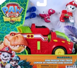 LA PAT'PATROUILLE - VEHICULE + FIGURINE MARCUS- LE FILM MISSION DINO