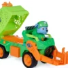 LA PAT'PATROUILLE -VEHICULE+ FIGURINE ROCKY-LE FILM MISSION DINO