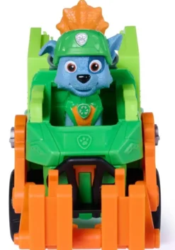 LA PAT'PATROUILLE -VEHICULE+ FIGURINE ROCKY-LE FILM MISSION DINO