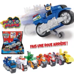 LA PAT'PATROUILLE VEHICULE + FIGURINE MOTO PUPS