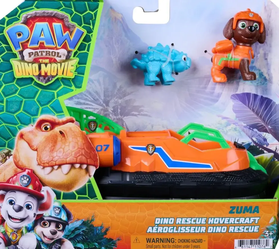LA PAT'PATROUILLE -VEHICULE+ FIGURINE ZUMALE FILM MISSION DINO