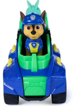 LA PAT'PATROUILLE - VEHICULE + FIGURINE CHASE -LE FILM MISSION DINO