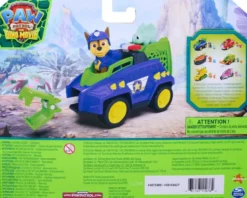 LA PAT'PATROUILLE - VEHICULE + FIGURINE CHASE -LE FILM MISSION DINO