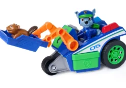 LA PAT' PATROUILLE -VEHICULE + FIGURINE SEARCH & RESCUE ROCKY