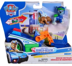 LA PAT' PATROUILLE -VEHICULE + FIGURINE SEARCH & RESCUE ROCKY