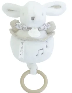 LAPIN DOUDOU - BOITE A MUSIQUE BLANCHE