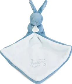 LAPIN DOUDOU - LAPIN AVEC DOUDOU BLEU