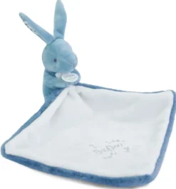 LAPIN DOUDOU - LAPIN AVEC DOUDOU BLEU