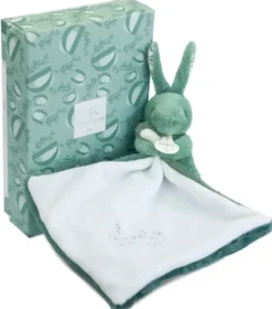 LAPIN DOUDOU - LAPIN AVEC DOUDOU VERT SAUGE