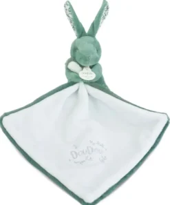 LAPIN DOUDOU - LAPIN AVEC DOUDOU VERT SAUGE