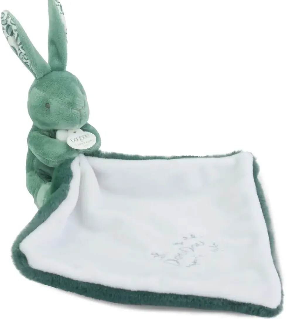 LAPIN DOUDOU - LAPIN AVEC DOUDOU VERT SAUGE