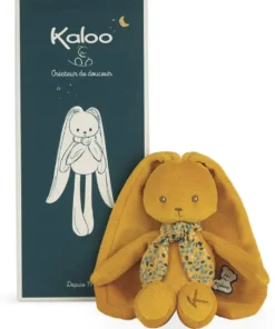 LAPINOO - PELUCHE PANTIN LAPIN OCRE - 25CM