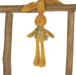 LAPINOO - PELUCHE PANTIN LAPIN OCRE - 25CM