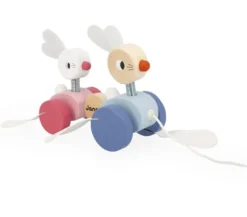 LAPINS A PROMENER ZIGOLOS - EN BOIS